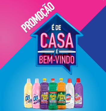 Como participar da Promoção É de Casa Pinho Sol Ajax 